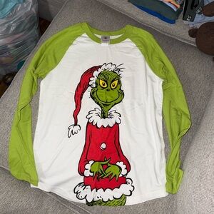 Hanna Andersson Grinch Long Sleeve Shirt - Green & White